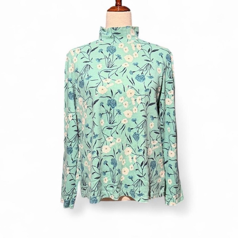 Floral High-Neck Women's Top